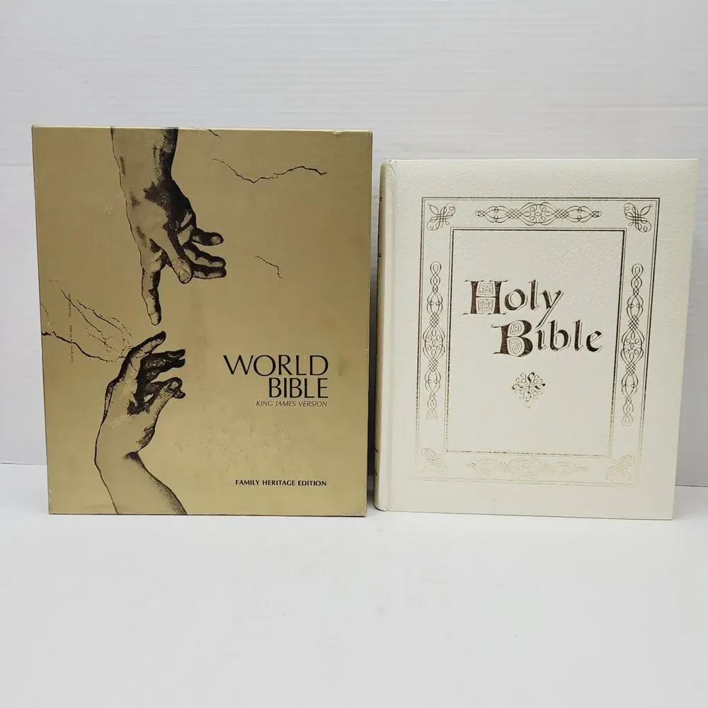 Holy Bible Family Heritage Edition World Publishing Co Images & Record Pages NEW